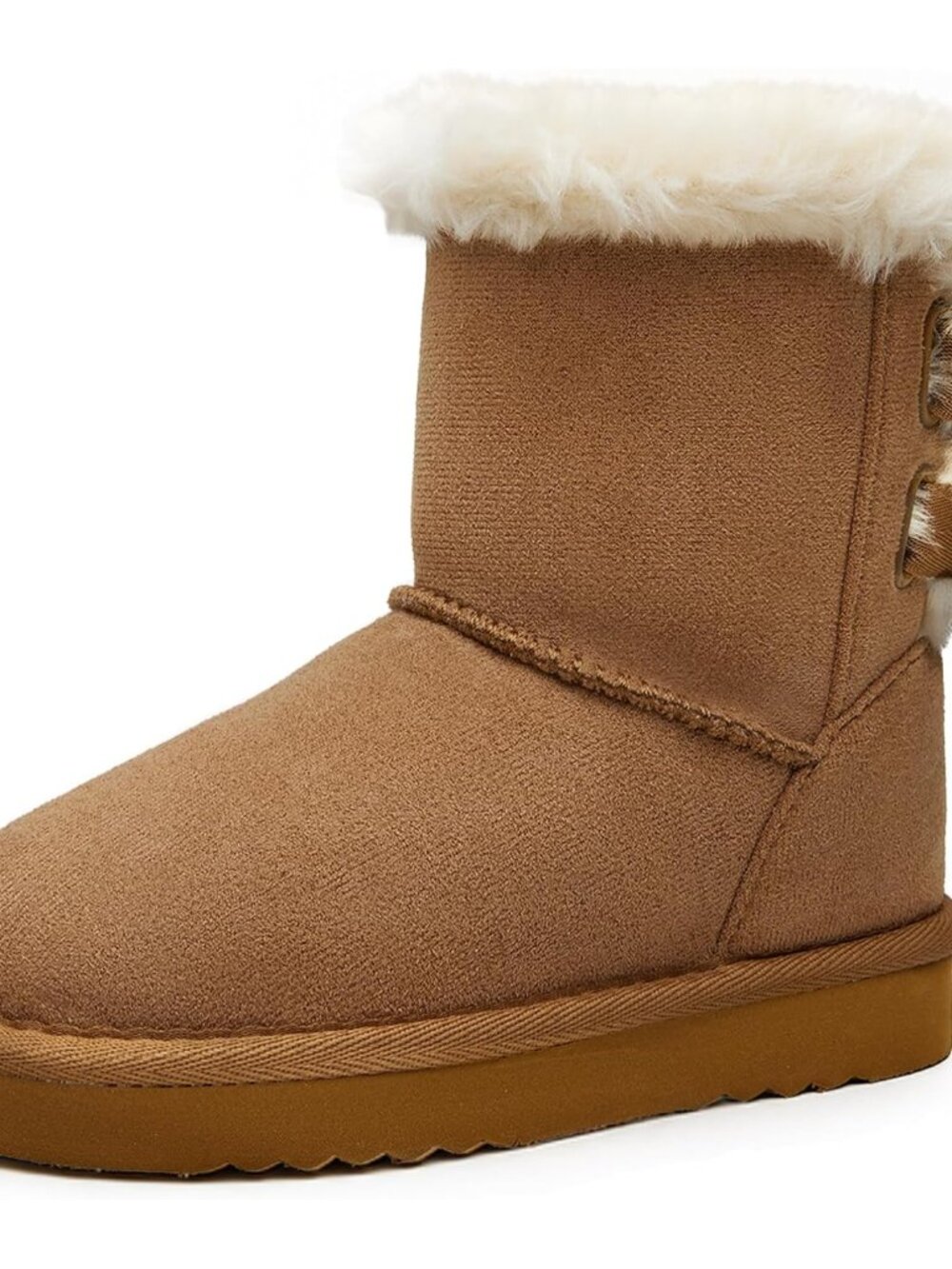 Girls Boots Snow Winter, Faux Fur, for Toddler with Bow